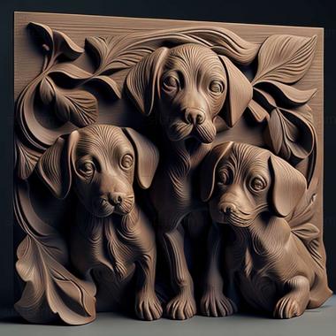 3D model dogs (STL)